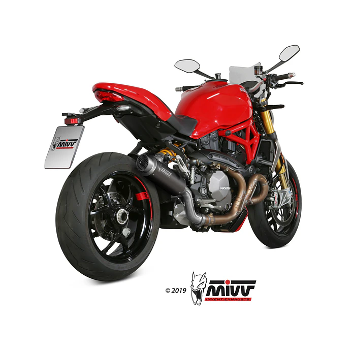 Ponteira de Escape MIVV GP Pro Inox Preto Ducati Monster 1200 6