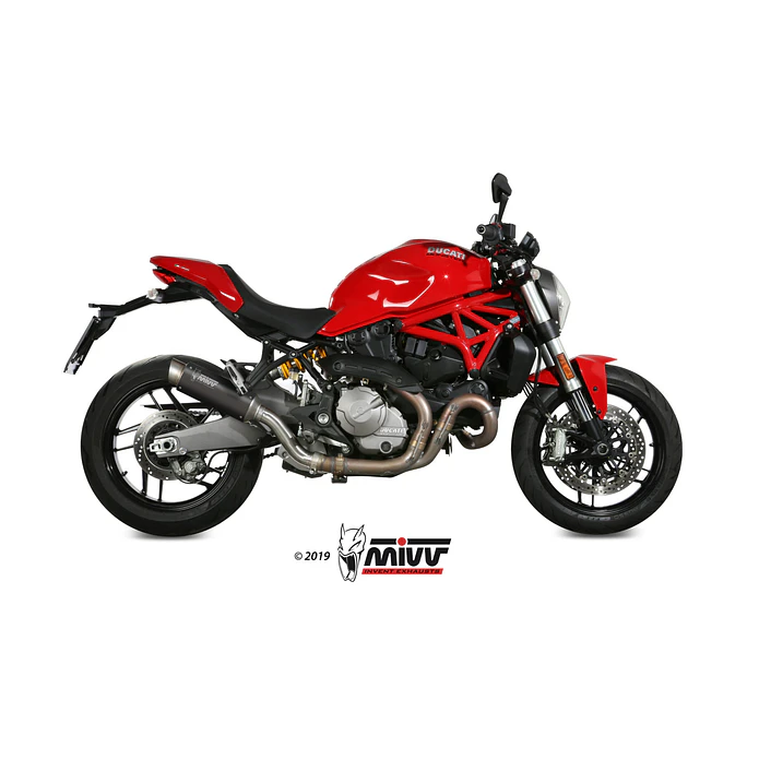 Ponteira de Escape MIVV GP Pro Inox Preto Ducati Monster 1200 7
