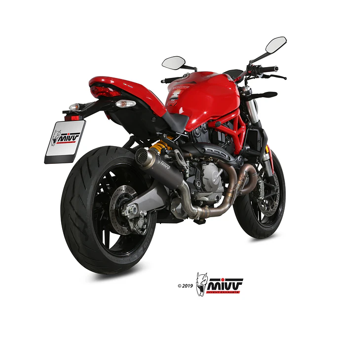 Ponteira de Escape MIVV GP Pro Inox Preto Ducati Monster 1200 8