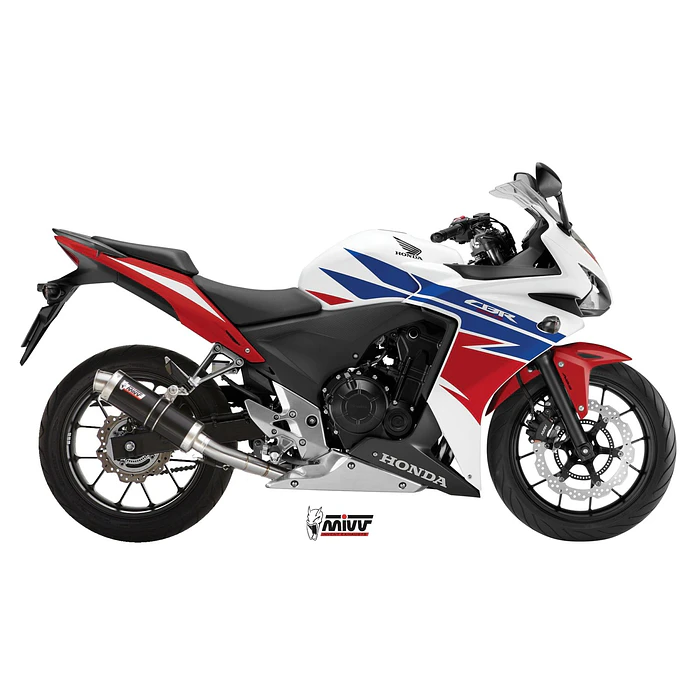 Ponteira de Escape MIVV GP Inox Preto Honda CB 500 F 2013-2015 5
