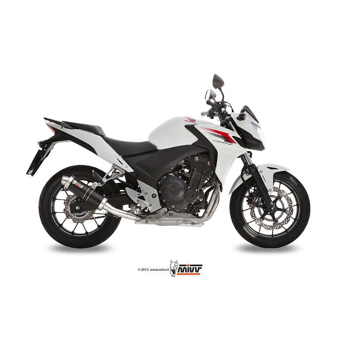 Ponteira de Escape MIVV GP Inox Preto Honda CB 500 F 2013-2015 6