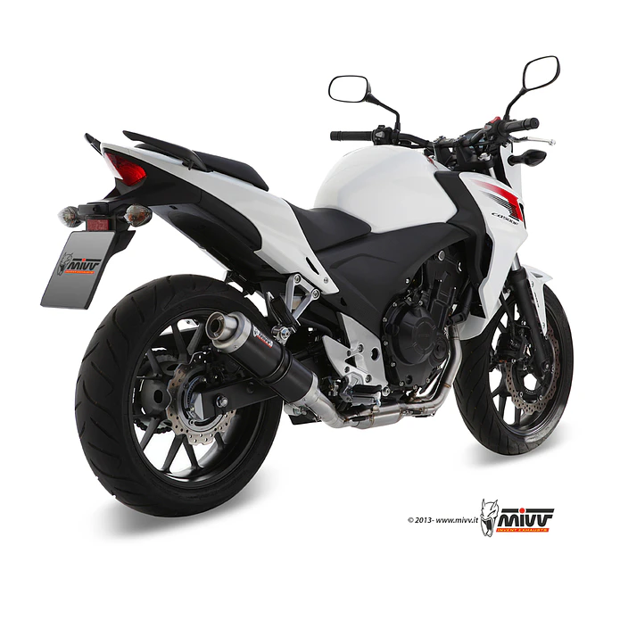 Ponteira de Escape MIVV GP Inox Preto Honda CB 500 F 2013-2015 7