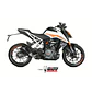 Ponteira de Escape MIVV X-M1 Inox Preto KTM 125 Duke 2021-2023 - Miniatura 5