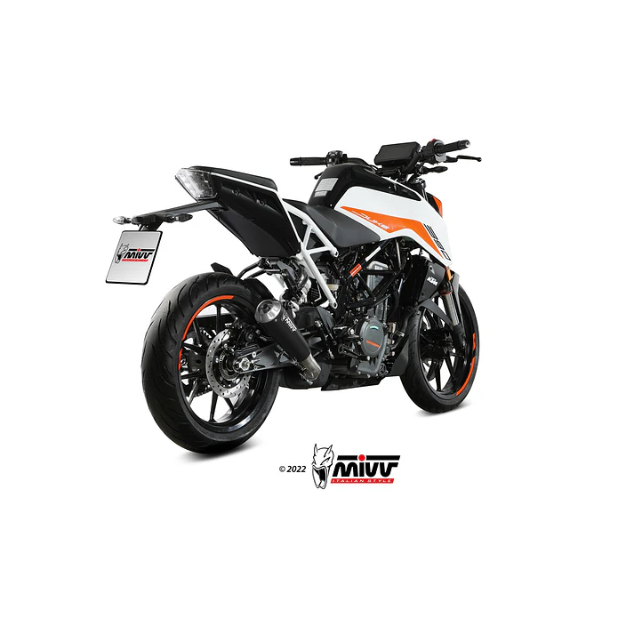 Ponteira de Escape MIVV X-M1 Inox Preto KTM 125 Duke 2021-2023 6
