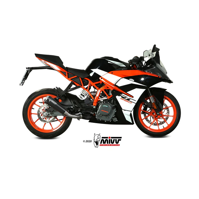 Ponteira de Escape MIVV X-M1 Inox Preto KTM 125 Duke 2017-2020 5