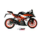 Ponteira de Escape MIVV X-M1 Inox Preto KTM 125 Duke 2017-2020 - thumbnail 5