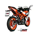 Ponteira de Escape MIVV X-M1 Inox Preto KTM 125 Duke 2017-2020 - thumbnail 6