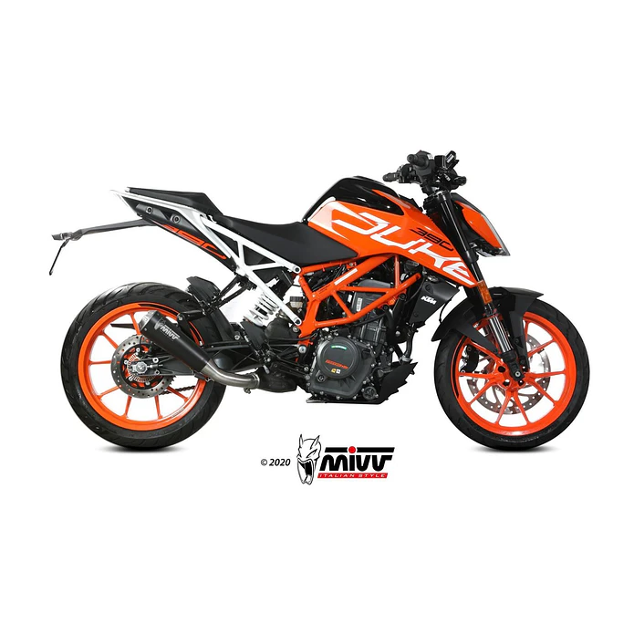 Ponteira de Escape MIVV X-M1 Inox Preto KTM 125 Duke 2017-2020 7