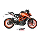 Ponteira de Escape MIVV X-M1 Inox Preto KTM 125 Duke 2017-2020 - thumbnail 7