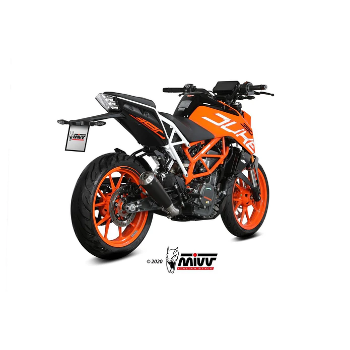 Ponteira de Escape MIVV X-M1 Inox Preto KTM 125 Duke 2017-2020 8