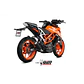 Ponteira de Escape MIVV X-M1 Inox Preto KTM 125 Duke 2017-2020 - thumbnail 8