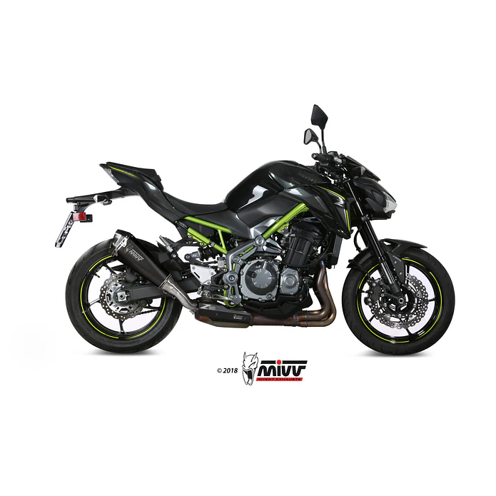 Ponteira de Escape MIVV Delta Race Inox Preto Kawasaki Z900 2017-2019 5