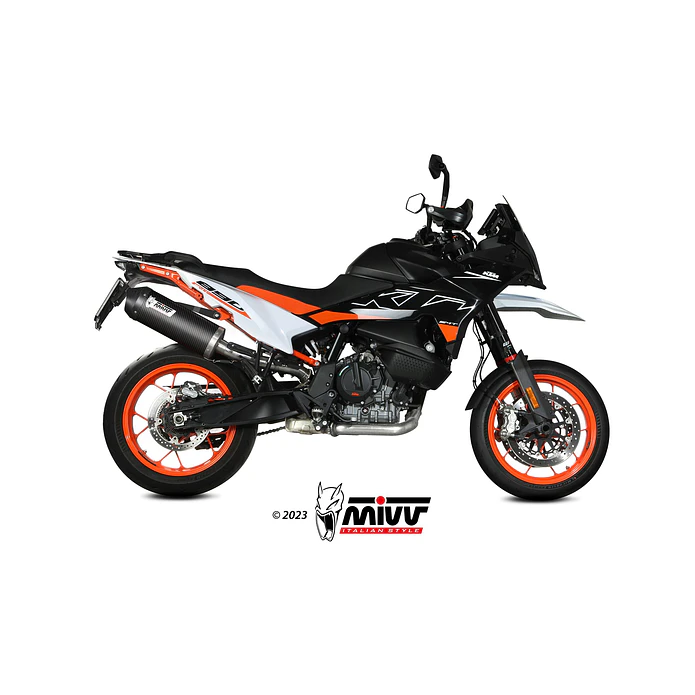 Ponteira de Escape MIVV Oval Carbono KTM 790 Adventure 2019-2026 5