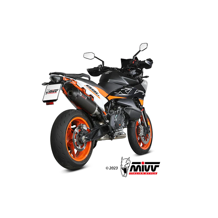 Ponteira de Escape MIVV Oval Carbono KTM 790 Adventure 2019-2026 6