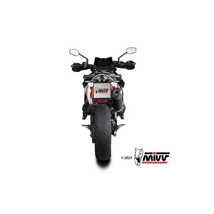 Ponteira de Escape MIVV Oval Carbono KTM 790 Adventure 2019-2026 7