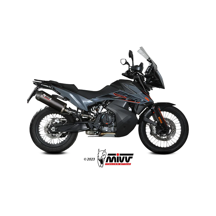 Ponteira de Escape MIVV Oval Carbono KTM 790 Adventure 2019-2026 8