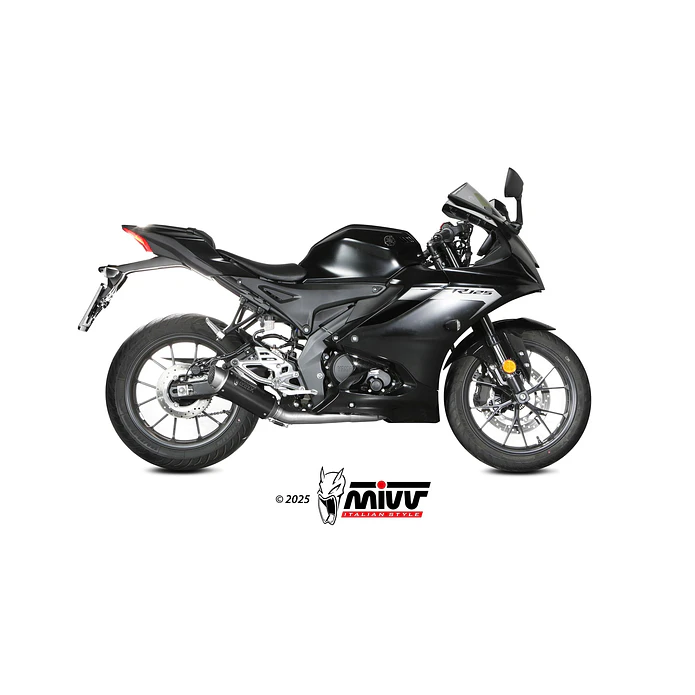 Escape Completo MIVV GP Pro Inox Preto Yamaha YZF R125 2019-2026 6