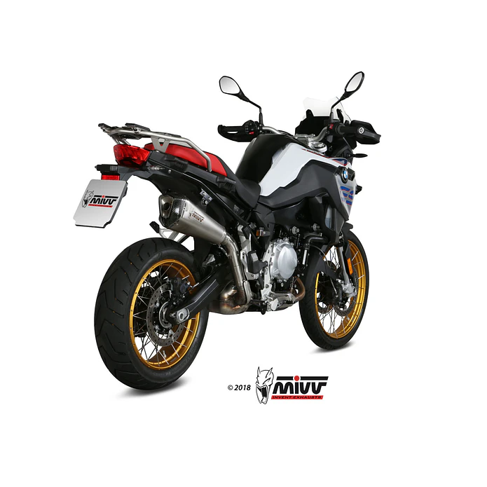 Ponteira de Escape MIVV Delta Race Inox BMW F 750 GS 2018-2024 8