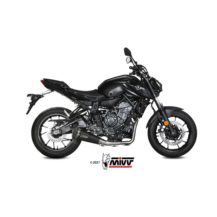 Escape Completo MIVV Delta Race Inox Preto Yamaha MT-07 2021-2024 5