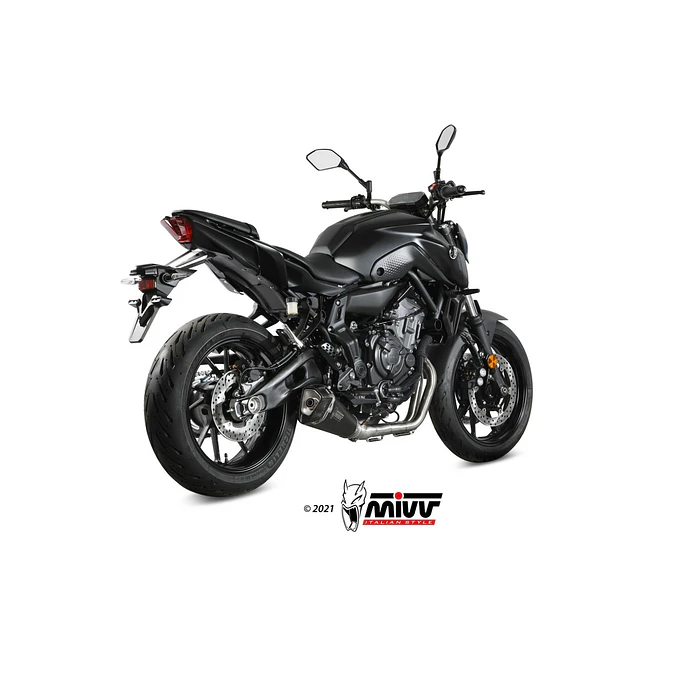 Escape Completo MIVV Delta Race Inox Preto Yamaha MT-07 2021-2024 6