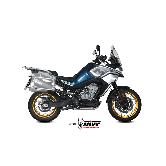 Ponteira de Escape MIVV Speed Edge Inox Preto CFMoto 800MT 2022-2026 8