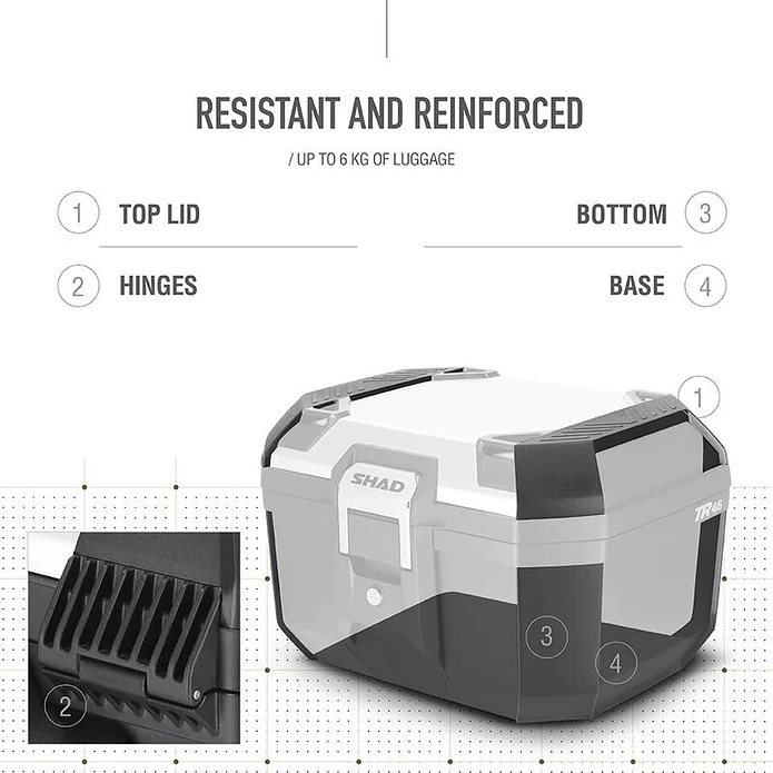 Top Case SHAD TERRA TR46 Alumínio D0TR46200 4