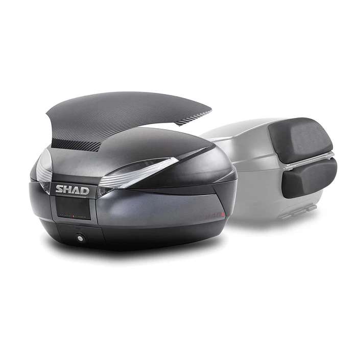 Top Case SHAD SH48 (Painel Carbono + Encosto)  1