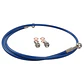 Kit Tubo Malha Aço Yamaha DT 50 LC / LCD / LCDE Azul  - thumbnail 2