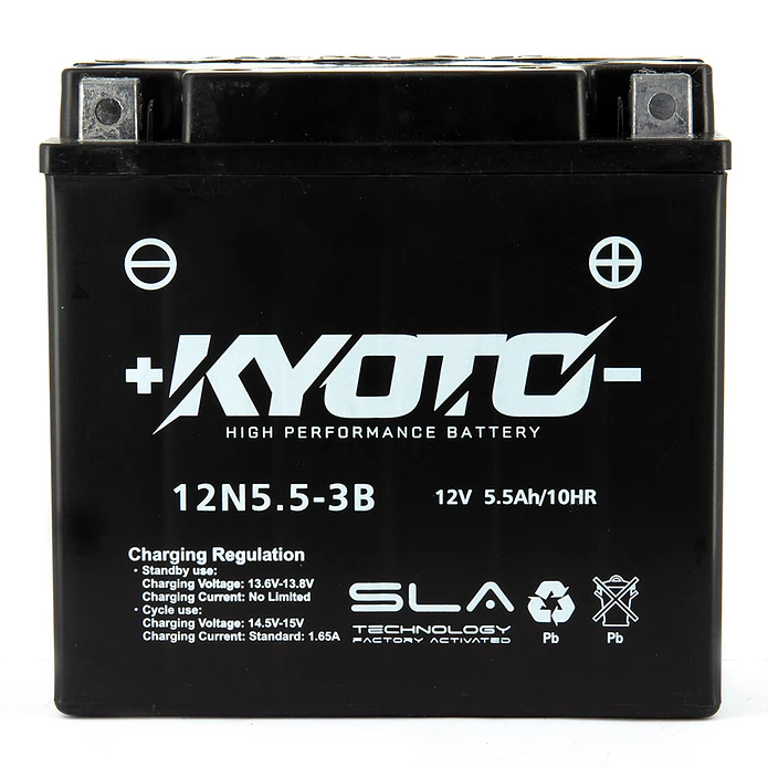 Bateria Kyoto 12N5.5-3B Pronta a Utilizar 1
