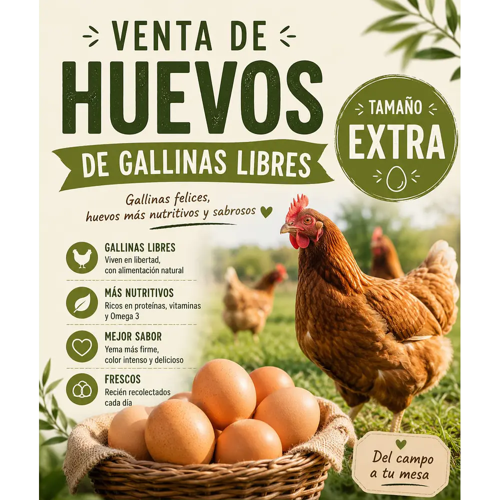 Huevos Gallinas Libres 