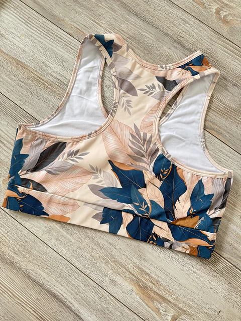 Peto Racerback Estampado Tropical
