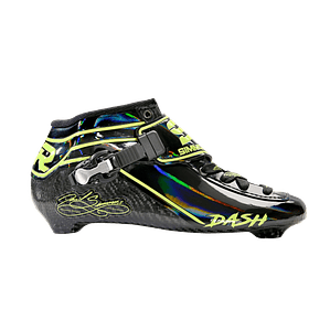 Botas para patines profesionales de velocidad DASH Black Green