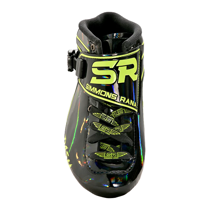 Botas para patines profesionales de velocidad DASH Black Green 3