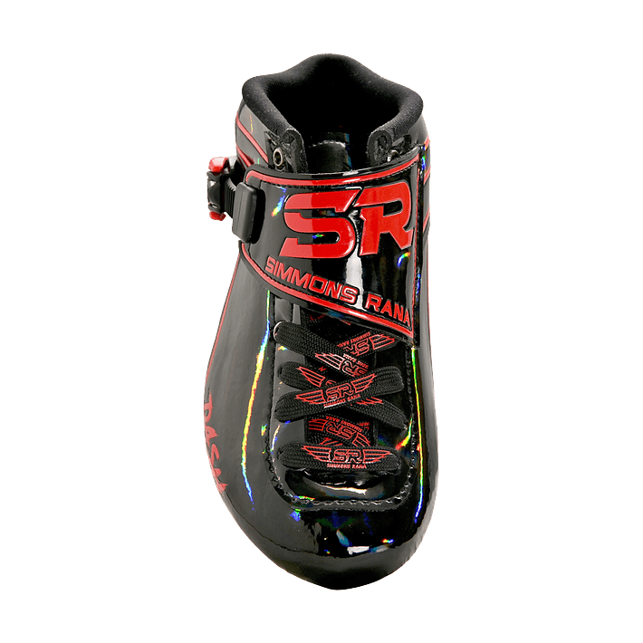 Botas para patines profesionales de velocidad DASH Black red 3