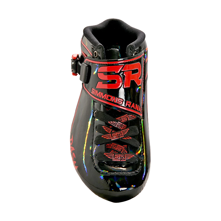 Botas para patines profesionales de velocidad DASH Black red 3