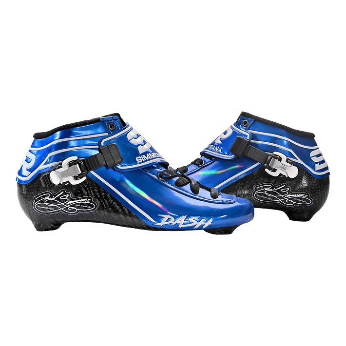 Botas para patines profesionales de velocidad DASH Blue White 4