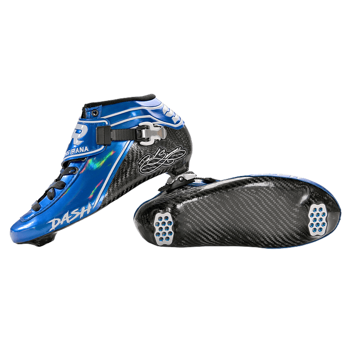 Botas para patines profesionales de velocidad DASH Blue White 5