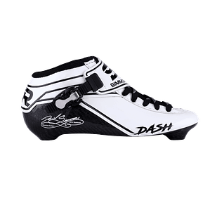 Botas para patines profesionales de velocidad DASH White Black