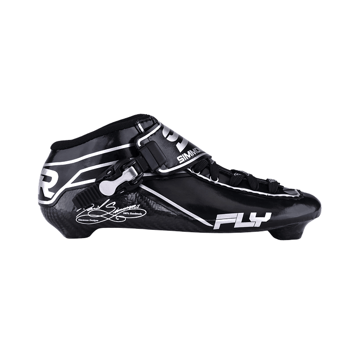 Botas para patines profesionales de velocidad FLY Black Silver 1