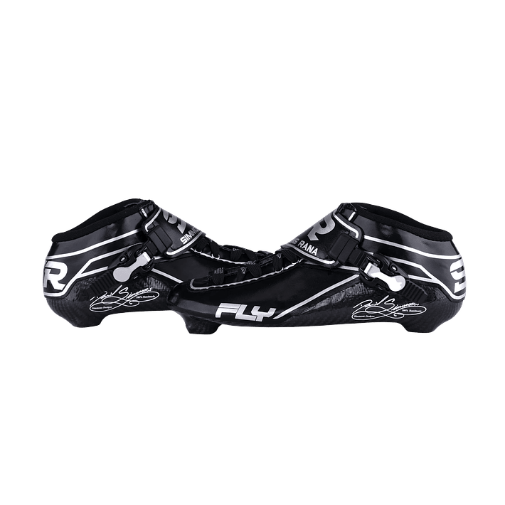 Botas para patines profesionales de velocidad FLY Black Silver 4