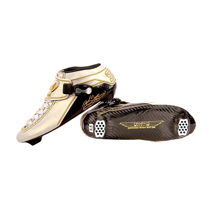 Botas para patines profesionales de velocidad THE1 White 5