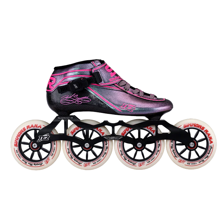 Patines profesionales de velocidad para iniciación TEZ SILVER BLUE 6