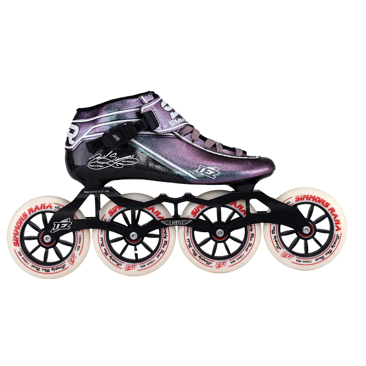Patines profesionales de velocidad para iniciación TEZ SILVER BLUE 5