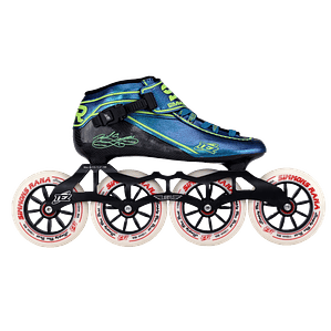 Patines profesionales de velocidad para iniciación TEZ BLUE GREEN