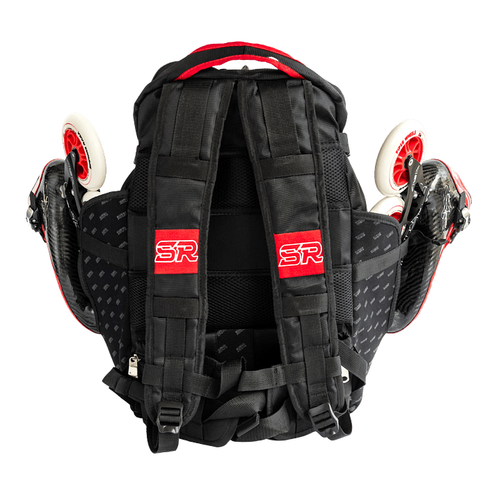 Maleta roja para patines profesionales de velocidad 4