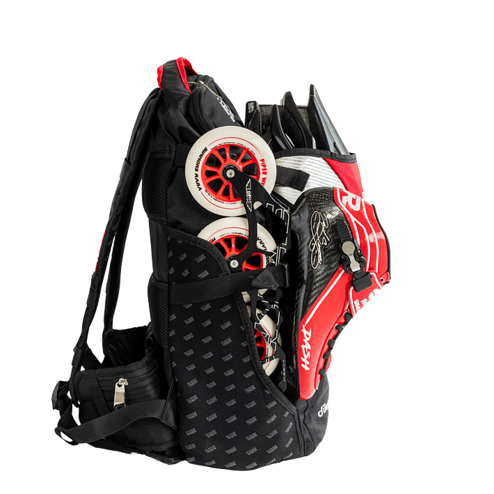 Maleta roja para patines profesionales de velocidad 3