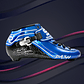 Botas para patines profesionales de velocidad DASH Blue White - Miniatura 2