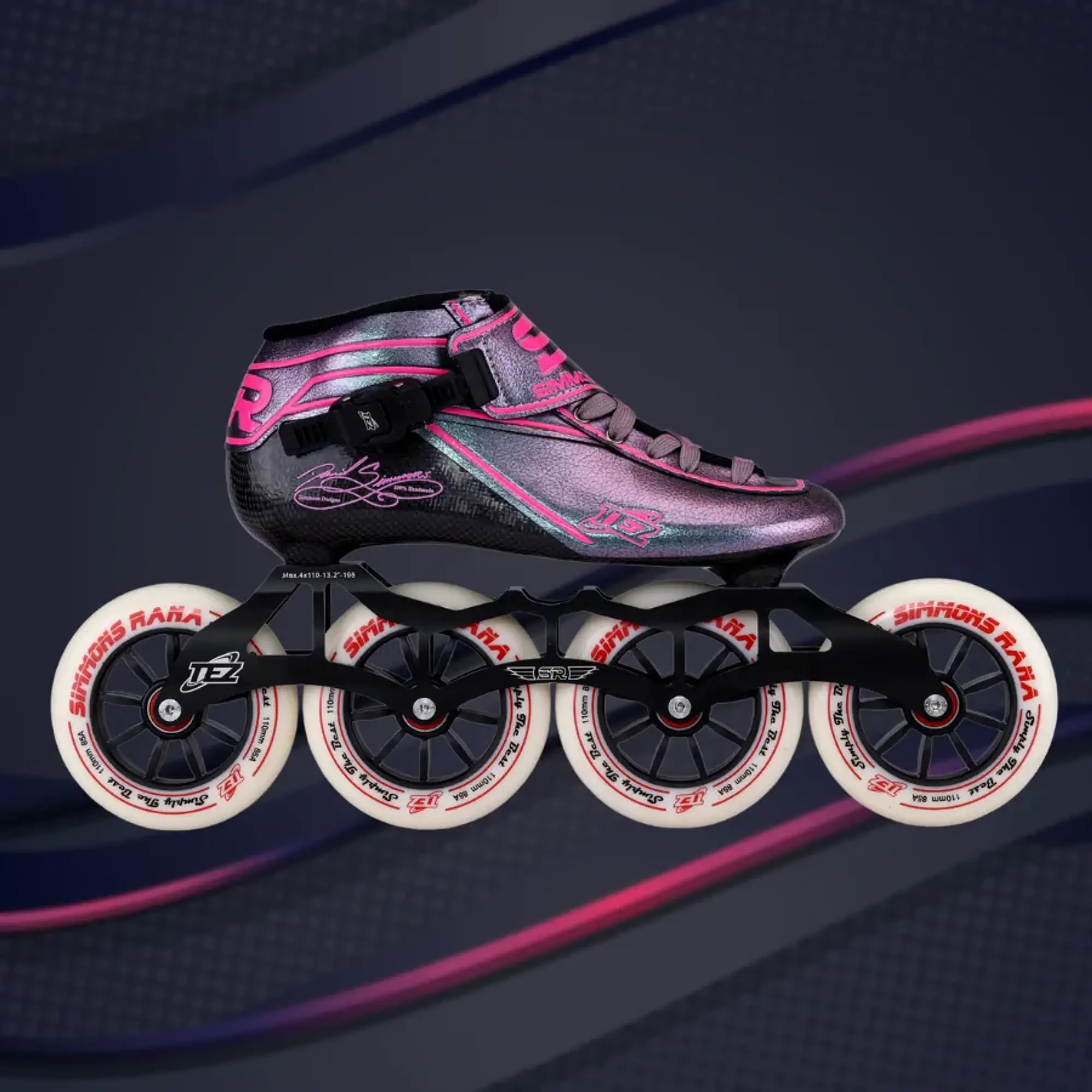 Patines profesionales de velocidad para iniciación TEZ PINK 2