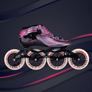 Patines profesionales de velocidad para iniciación TEZ PINK