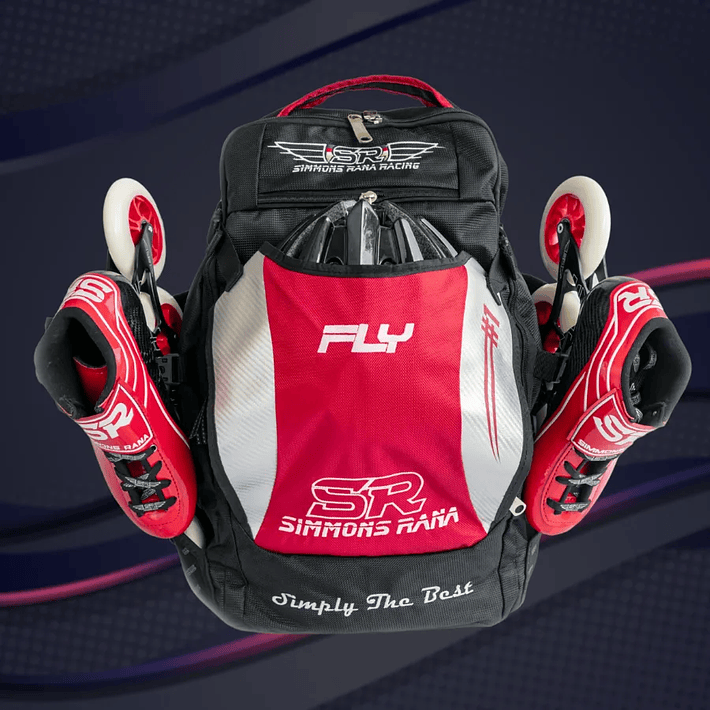 Maleta roja para patines profesionales de velocidad 2